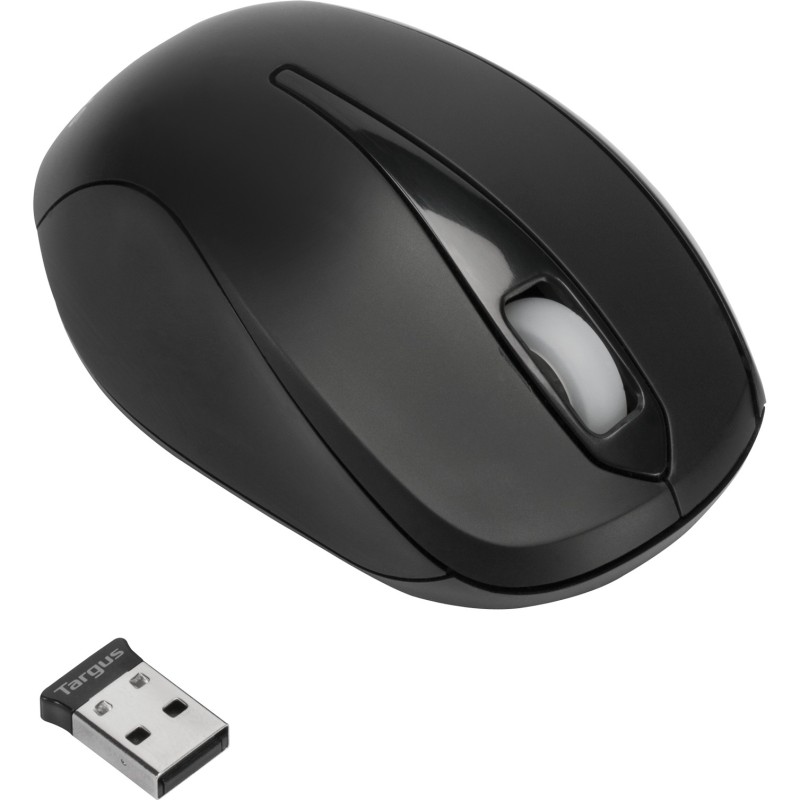 Targus AMW060EU ratón Viajes Ambidextro RF inalámbrico Óptico 1600 DPI