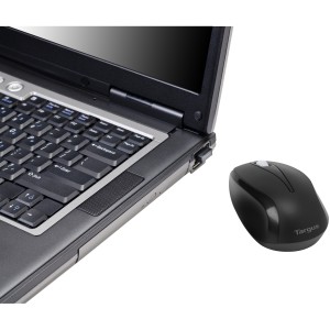 Targus AMW060EU ratón Viajes Ambidextro RF inalámbrico Óptico 1600 DPI