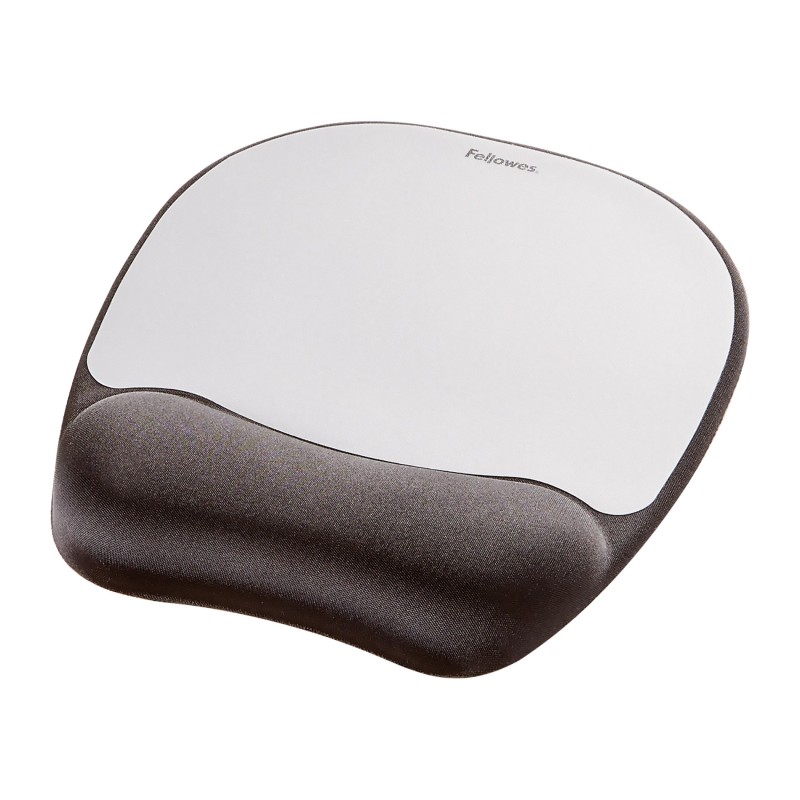 Fellowes 9175801 alfombrilla para ratón Negro, Plata