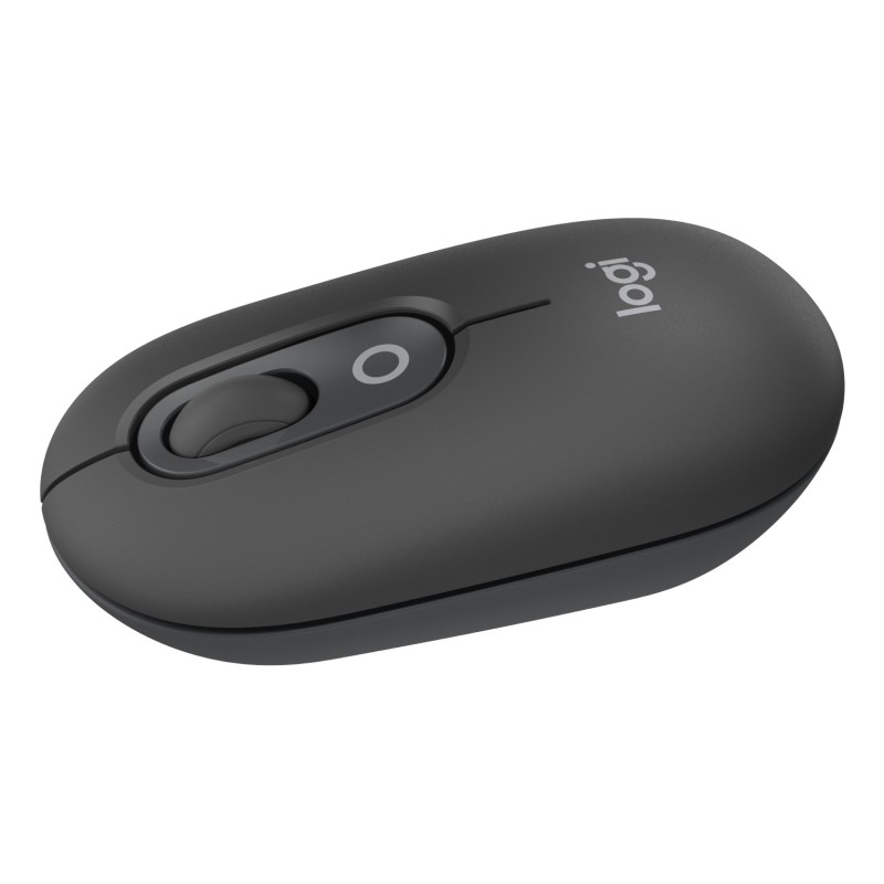 Logitech POP Mouse, ratón inalámbrico Bluetooth compacto y portátil con botones programables y clics discretos, tecnología