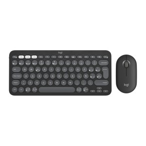Logitech 920-012227 teclado Ratón incluido Universal RF Wireless + Bluetooth QWERTY Español Grafito