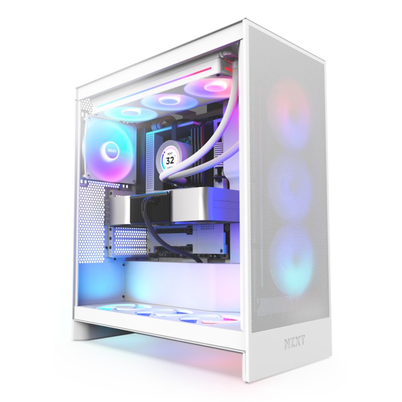 H7 Flow RGB Midi Tower Blanco