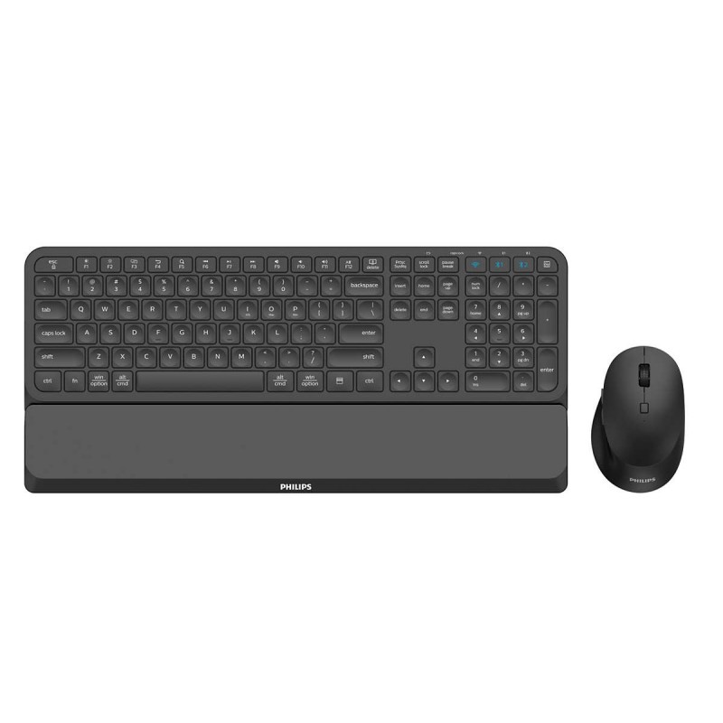 Philips 6000 series SPT6607B 16 teclado Ratón incluido Universal RF Wireless + Bluetooth Negro