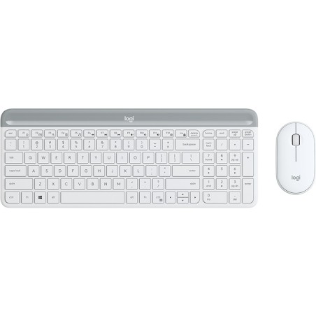 Logitech MK470 teclado Ratón incluido Oficina RF inalámbrico Español Blanco
