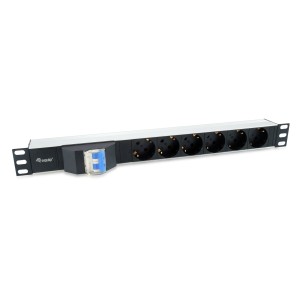Equip 333312 unidad de distribución de energía (PDU) 6 salidas AC 1U Negro