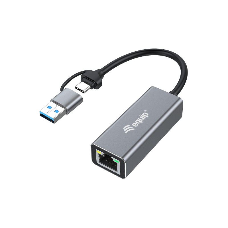 Equip Adaptador de USB-C a 2,5 Gigabit Ethernet de red (USB-C+A)