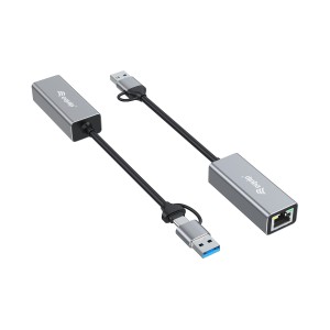 Equip Adaptador de USB-C a 2,5 Gigabit Ethernet de red (USB-C+A)