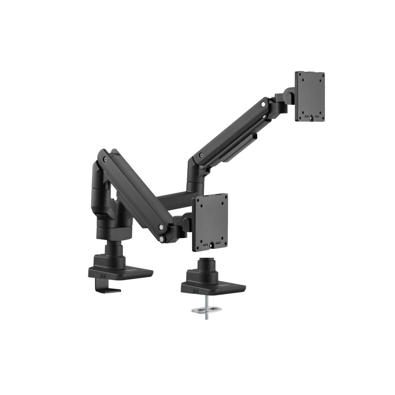 Equip Soporte de sobremesa para monitores dobles de 17«-35», negro