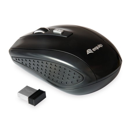 Equip 245104 ratón Viajes Ambidextro RF inalámbrico Óptico 1600 DPI