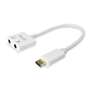 Equip Adaptador de USB-C a audio, color blanco
