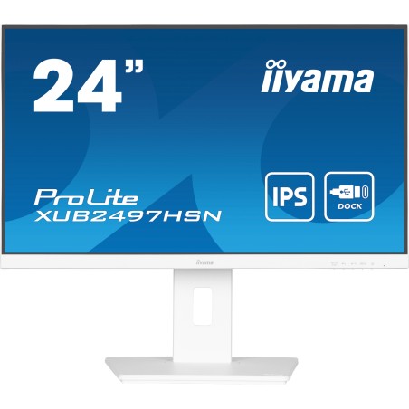 iiyama ProLite XUB2497HSN-W2 pantalla para PC 60,5 cm (23.8") 1920 x 1080 Pixeles Full HD LED Blanco
