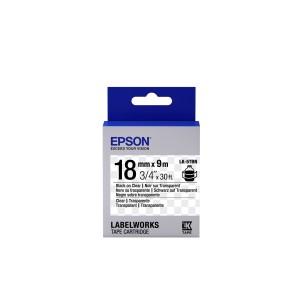 Epson Cinta transparente - LK-5TBN negra transparente transparente 18 9