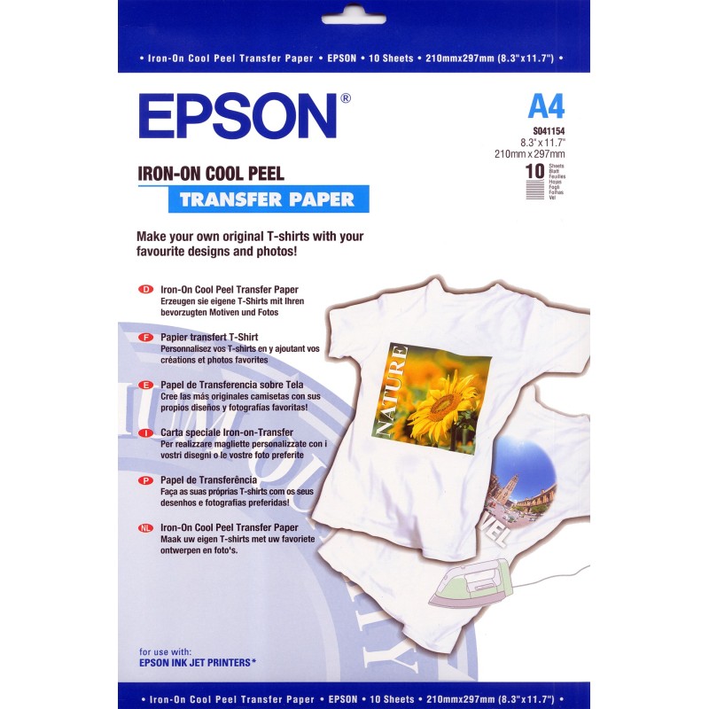 Epson Iron-on-Transfer Paper - A4 - 10 hojas