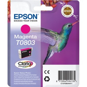 Epson Hummingbird Cartucho T0803 magenta