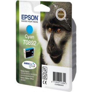 Epson Monkey Singlepack Cyan T0892 DURABrite Ultra Ink