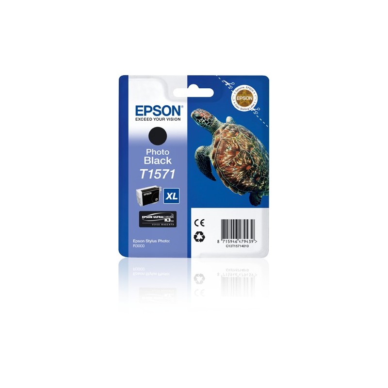 Epson Turtle Cartucho T1571 negro foto