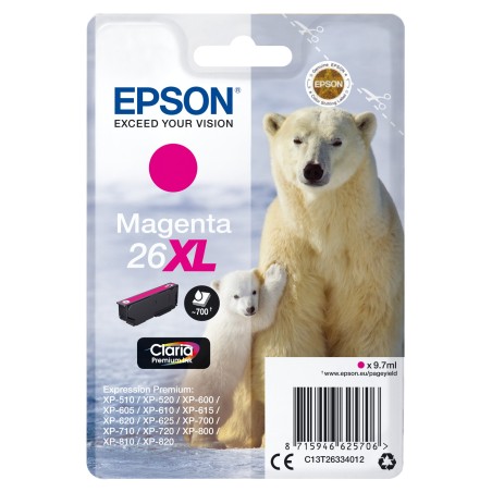 Epson Polar bear Cartucho 26XL magenta