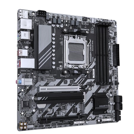 GIGABYTE B850M DS3H Placa Base - Procesadores AMD Ryzen Serie 9000, 16+2+2 fases VRM digitales, hasta 8200MHz DDR5 (OC), 1xPCIe