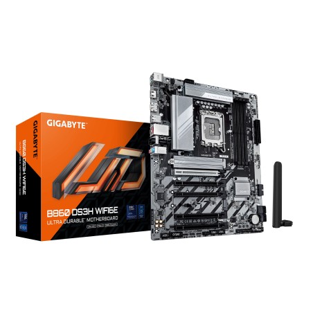 GIGABYTE B860 DS3H WIFI6E Placa base - CPUs Intel Core Ultra, VRM de 8+1+2+2 fases, hasta 9066MHz DDR5, 1xPCIe 5.0 + 1xPCIe 4.0