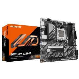 GIGABYTE B850M D3HP Placa Base - Procesadores AMD Ryzen Serie 9000, 5+2+2 fases VRM digitales, hasta 8200MHz DDR5 (OC), 1xPCIe