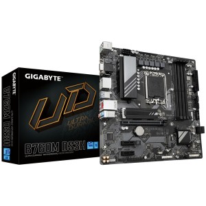 GIGABYTE B760M DS3H Placa Base - Compatible con procesadores Intel Core de 14ª generación, VRM digital de 6+2+1 fases, hasta