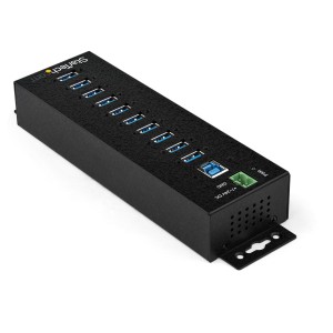 StarTech.com Hub Concentrador Ladrón USB de 10 Puertos con Adaptador de Corriente - con Protección contra Descargas de 350W -