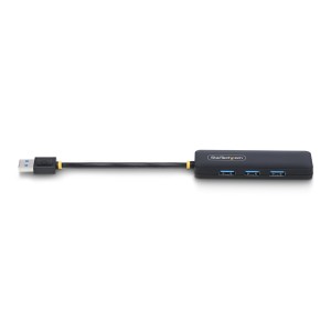StarTech.com Hub USB-A de 4 Puertos - Ladrón USB de 4 Puertos - Alimentado por el Bus - USB 3.0 de 5Gbps - Hub Portátil para