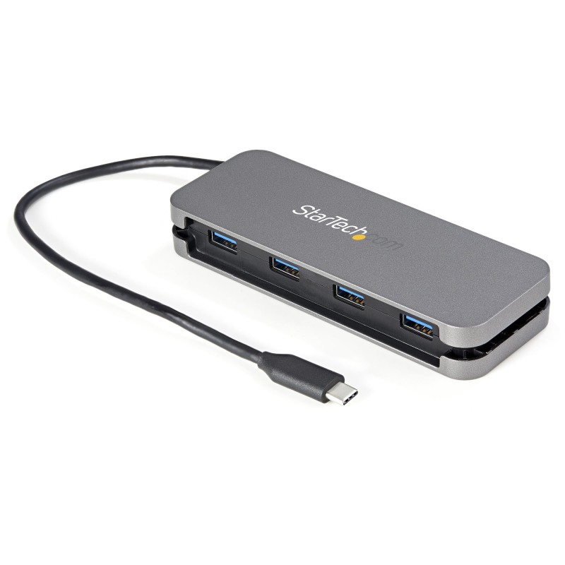 StarTech.com Hub Ladrón USB C de 4 Puertos - 4x USB-A - Concentrador USB 3.0 Tipo C de 5Gbps (USB 3.2 Gen 1) - Hub Portátil