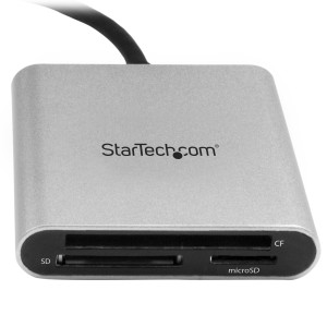 StarTech.com Lector Grabador USB 3.0 de Tarjetas de Memoria SD, Micro SD, CompactFlash - Adaptador USB-C a Tarjetas Flash