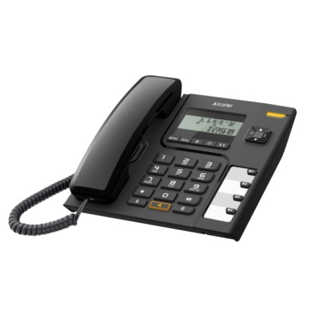 T56 Teléfono analógico Identificador de llamadas Negro