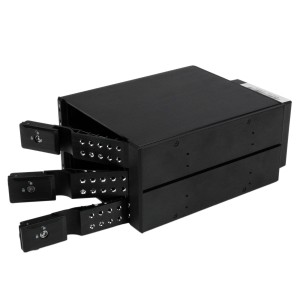 StarTech.com Rack Móvil Backplane de 3 Bahías para Unidades de 3,5 SAS II SATA III Hot Swap - 6 Gbps - Rack Móvil de Aluminio