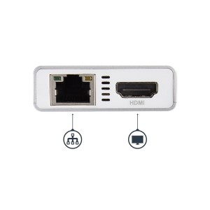 StarTech.com Adaptador Multipuertos USB-C - Docking Station Portátil USB-C 4K HDMI - Entrega de Potencia 60W - GbE - Hub 2x