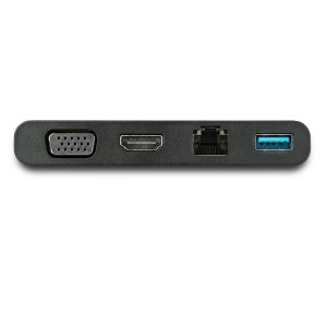 StarTech.com Adaptador Multipuertos USB-C 4K con HDMI, VGA, Ethernet Gigabit y USB 3.0 - Mini Docking Station USB Tipo C de