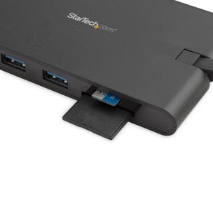 StarTech.com Docking Station USB-C con HDMI y VGA - para Mac y Windows -3x USB 3.0 - SD   micro SD - PD 3.0 - Adaptador USB C a