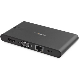 StarTech.com Docking Station USB-C con HDMI y VGA - para Mac y Windows -3x USB 3.0 - SD   micro SD - PD 3.0 - Adaptador USB C a