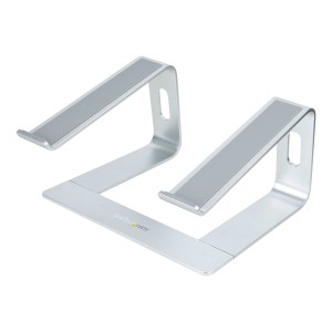 StarTech.com Soporte de Escritorio para Portátil, Soporta 5kg, de Aluminio, Color Plata, Base Riser Elevador Ergonómico para