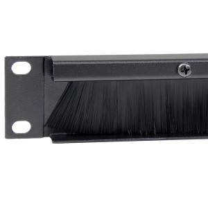 StarTech.com Panel Pasacables con Cepillo para Armario Rack de Servidores 1U - Organizador de Cableado de Peine