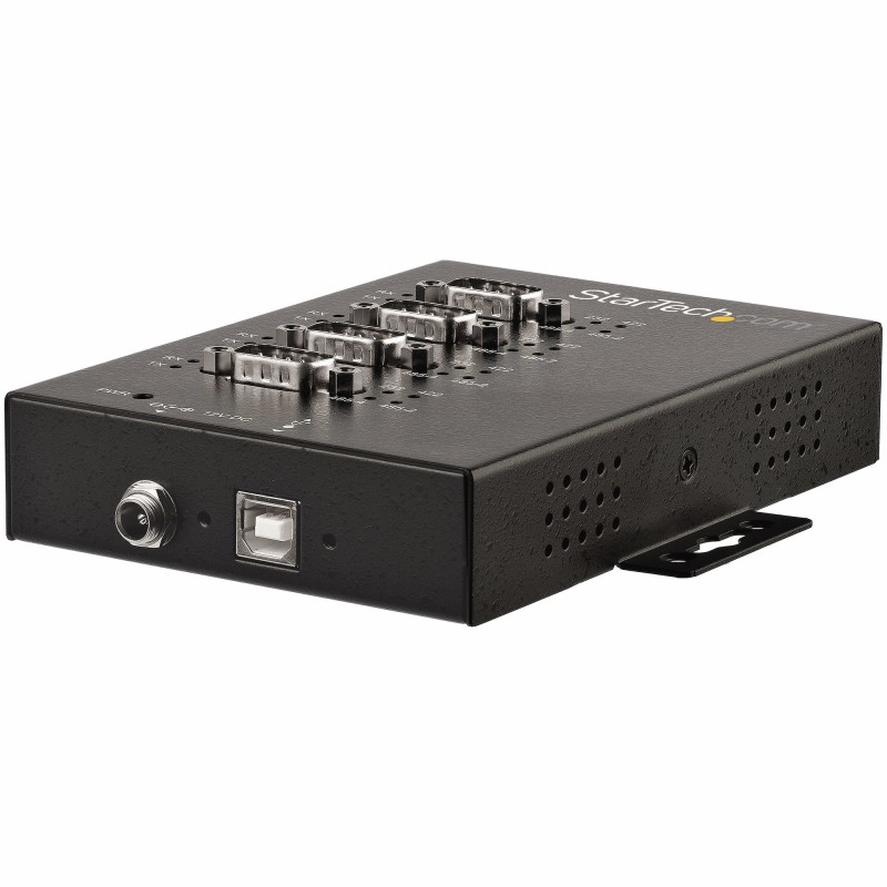 StarTech.com Adaptador Hub Serie RS232 RS485 RS422 a 4 puertos USB - Convertidor Ladrón USB 2.0 a Serial DB9 - IP30 - de
