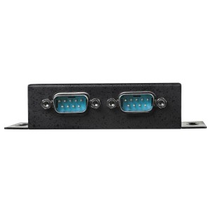 StarTech.com Concentrador Hub Industrial de 2 Puertos Serie Serial RS232 a USB Montaje Riel DIN Pared