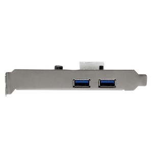 StarTech.com Adaptador Tarjeta Controladora PCI Express PCI-E 2 Puertos USB 3.0 con Alimentación Molex y UASP