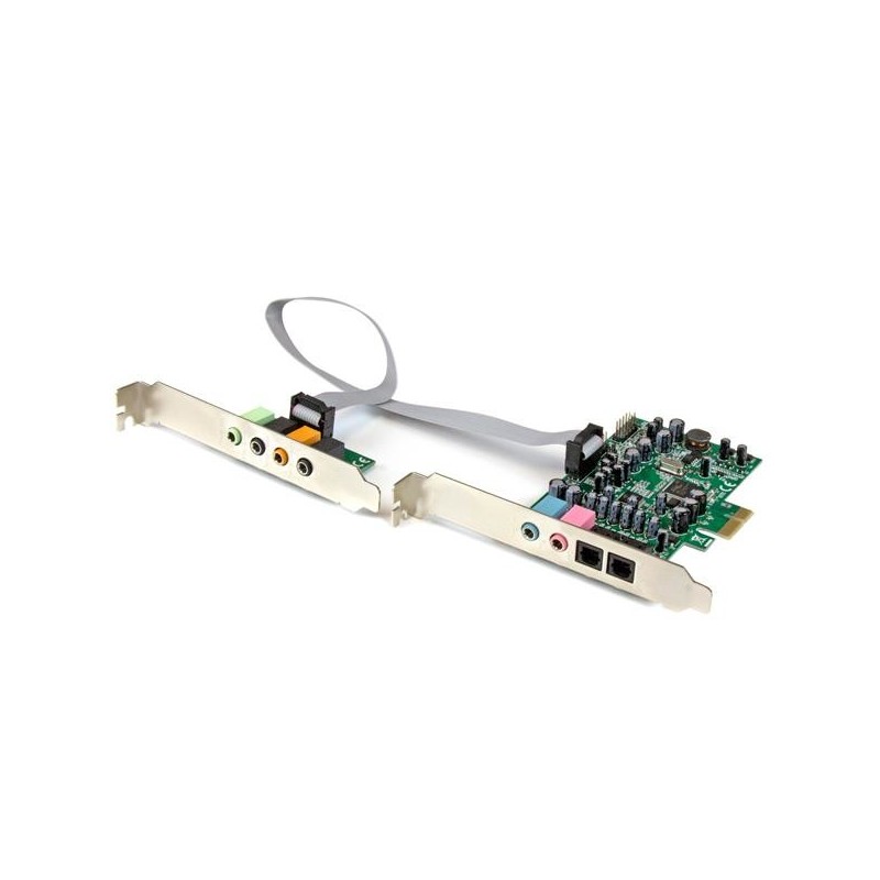 StarTech.com Tarjeta de sonido PCI Express con sonido envolvente de 7.1 canales 24bit 192 kHz StarTech.com Tarjeta de sonido PCI Express con sonido envolvente de 7.1 canales 24bit 192 kHz