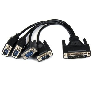 StarTech.com Tarjeta Adaptadora PCI Express PCIe de 4 Puertos Serie Serial Combo RS232 y RS485 RS 422 DB9