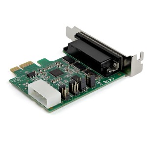 StarTech.com Tarjeta Adaptadora Serie PCI Express RS232 de 4 Puertos - Tarjeta Controladora Serie PCIe RS232 - PCIe a Serie DB9