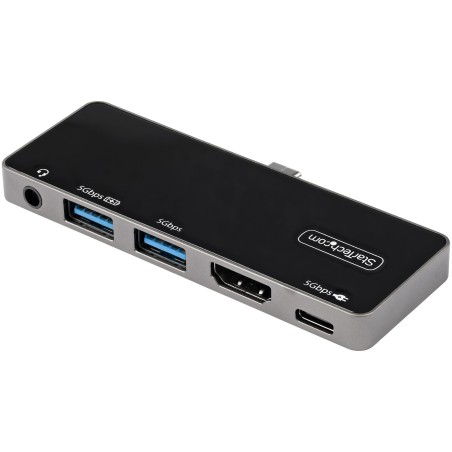 StarTech.com Adaptador Multipuertos USB C a HDMI 2.0 de 4K 60Hz - Entrega de Alimentación PD de 100W Pass Through - Hub USB 3.0