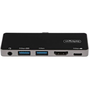 StarTech.com Adaptador Multipuertos USB C a HDMI 2.0 de 4K 60Hz - Entrega de Alimentación PD de 100W Pass Through - Hub USB 3.0