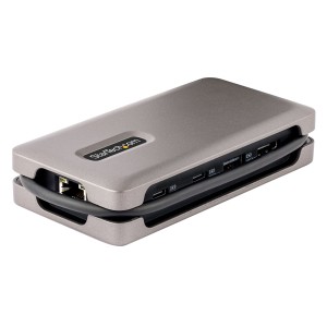 StarTech.com Adaptador Multipuertos USB-C - HDMI 2.0b 4K 60Hz - HDR - Hub USB 3.2 Gen 2 10Gbps (2xUSB-C, 1xUSB-A) - PD de 100W