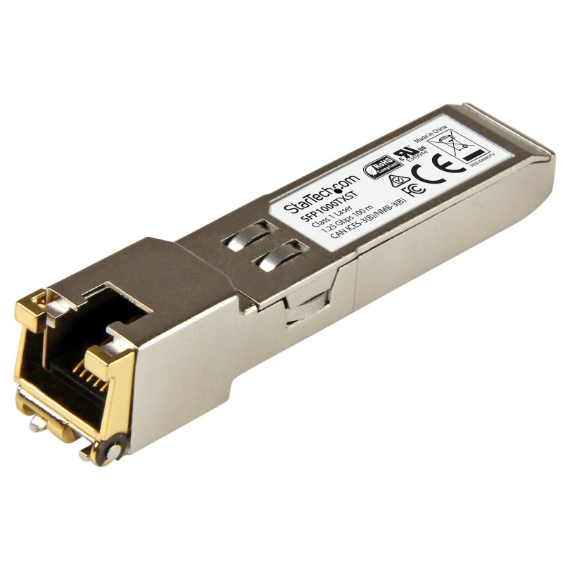 StarTech.com Módulo Transceptor SFP Compatible con MSA sin Codificar - 1000BASE-TX - SFP a RJ45 Cat6   Cat5e - SFP Ethernet