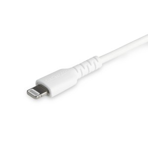 StarTech.com Cable Resistente USB-C a Lightning de 2 m Blanco - Cable de Sincronización y Carga USB Tipo C a Lightning con