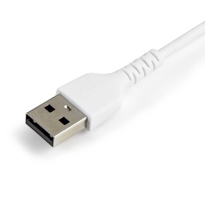 StarTech.com Cable Resistente USB-A a Lightning de 15 cm Blanco - Cable de Sincronización y Carga USB Tipo A a Lightning con