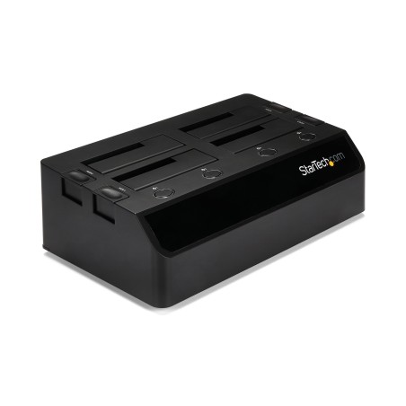 StarTech.com Base de Acoplamiento USB 3.0 de 4 Bahías SATA - Docking Station USB de Discos Duros o SSD SATA III de 2,5 3,5" -